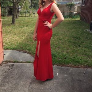 Red prom dress